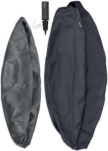 Actieve zitbal Leitz Ergo 55cm anti-rol donkergrijs-10
