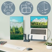 Monitor en Laptoparm Leitz Ergo ruimtebesparend dubbele monitorarm-3