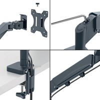 Monitorarm Leitz Ergo ruimtebesparend dubbele monitorarm-10