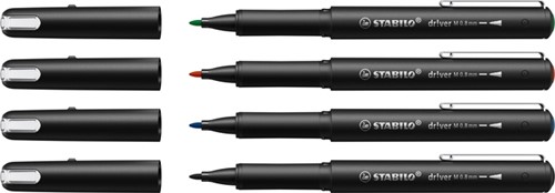 Fineliner STABILO dr!ver medium assorti 4 stuks-2