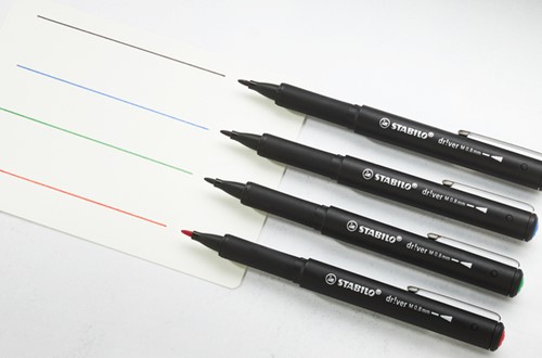 Fineliner STABILO dr!ver medium assorti 4 stuks-1