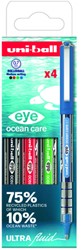 Rollerpen Uni-ball Eye Ocean Care medium assorti 4 stuks