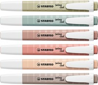 Markeerstift STABILO Swing cool nature colors assorti 6 stuks-3