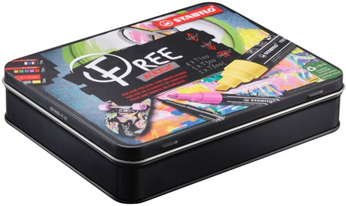 Acrylmarker STABILO  Free Acrylic Starter Kit assorti 11 stuks-3