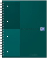 Spiraalblok Oxford International Notebook A4+ lijn groen