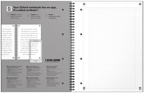 Spiraalblok Oxford International Notebook A4+ lijn groen-3