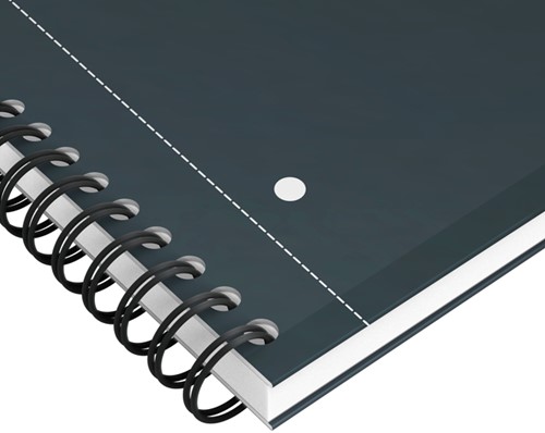 Spiraalblok Oxford International Notebook A4+ lijn zwart-3