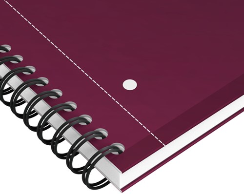 Spiraalblok Oxford International Notebook A4+ lijn rood-2