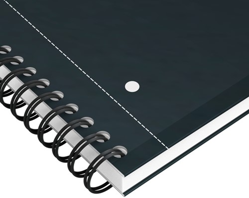 Spiraalblok Oxford International Notebook A4+ ruit 5X5mm zwart-2
