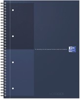 Spiraalblok Oxford International Notebook A4+ lijn blauw