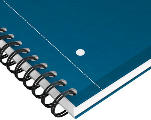 Spiraalblok Oxford International Notebook A4+ lijn petrol blauw-2