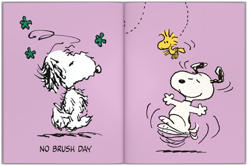 Schoolagenda 25-26 Lannoo Snoopy 1dag/1pagina met inserts lila-2