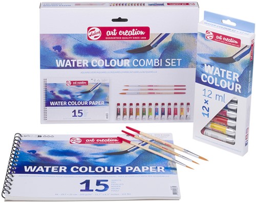 Schilderset Talens Art Creation aquarel à 16-delig blauw-2