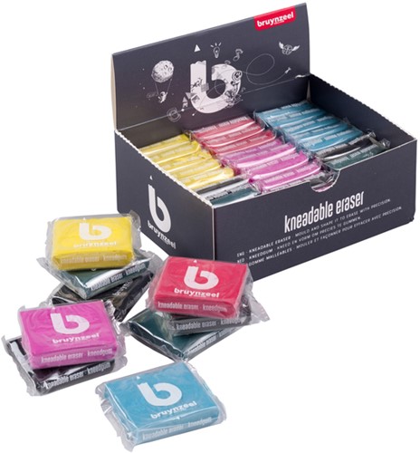 Kneedgum Bruynzeel Teens display à 36 stuks assorti-1