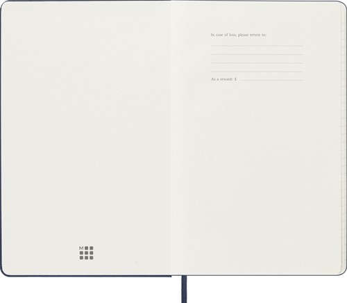 Agenda 2025/2026 Moleskine 18M Planner Weekly 7dagen/1pagina large hc sapphire blue-2