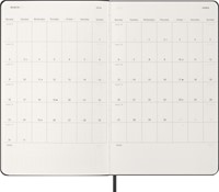 Agenda 2026 Moleskine 12M Planner Weekly 7dagen/2pagina's large hc black-1