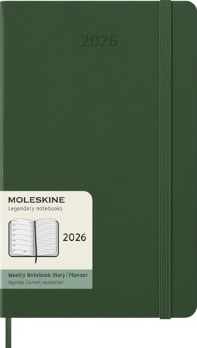 Agenda 2026 Moleskine 12M Planner Weekly 7dagen/1pagina large hc myrtle green-4