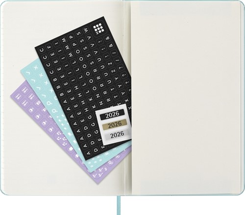Agenda 2026 Moleskine 12M Planner Weekly 7dagen/1pagina large hc aquamarine-2