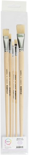 Kwast Qrea varkenshaar set à 5 breedtes-3
