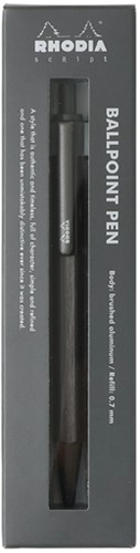 Balpen Rhodia scRipt medium titanium-2