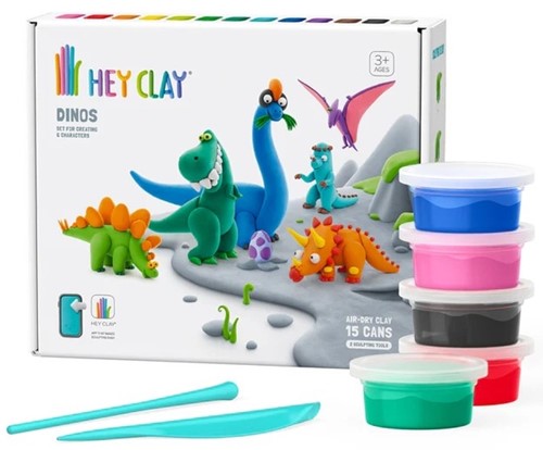 Klei Hey Clay dinos set à 15 delen-2