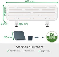 Ergo Elektrische thuiswerkplek set Leitz pakket 2-5