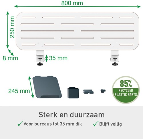 Ergo Elektrische thuiswerkplek set Leitz pakket 2-5