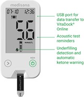Bloedglucosemeter Medisana Meditouch 2 mmol/L-1