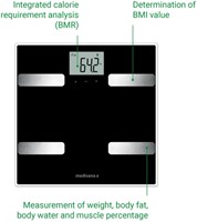 Weegschaal Medisana lichaamsanalyse BSA41 connect-1