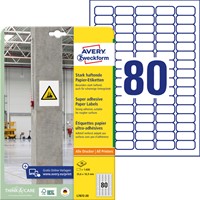 Etiket Avery Zweckform L7872-20 35.6x16.9mm 1600 etiketten-2