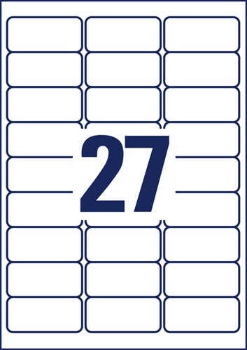 Etiket Avery Zweckform L7874-20 63.5x29.6mm 540 etiketten-3
