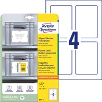 Positioneeretiket Avery Zweckform 8001 120x80mm bedrukt 20 etiketten-2