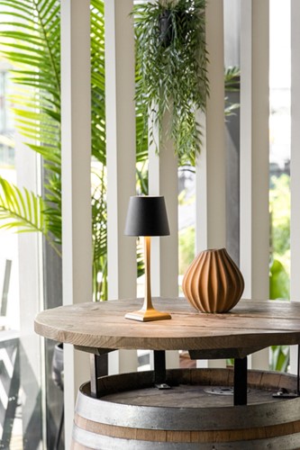 Tafellamp Securis Roma LED oplaadbaar dimbaar zwart-goud-3