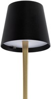 Tafellamp Securit Roma LED oplaadbaar dimbaar zwart-goud-2