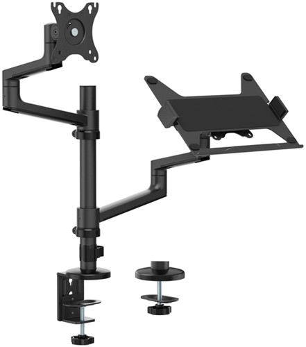 Monitorarm + laptophouder Neomounts NEXT DS20 17-27'' zwart-5