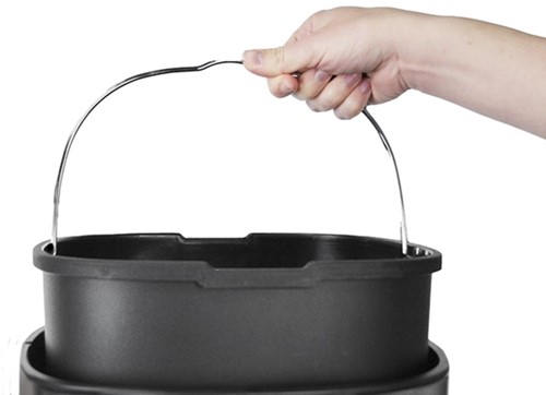 Afvalbak Desq Touch 30 liter RVS zilver-3