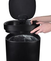 Afvalbak Desq Touch 30 liter RVS zwart-3