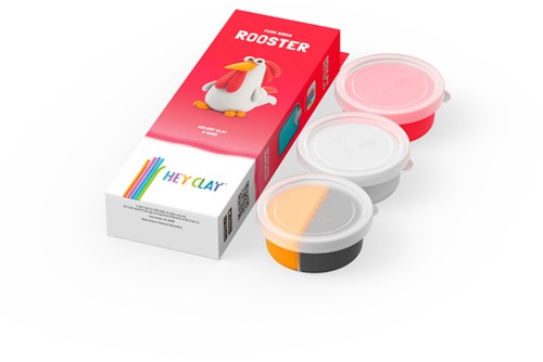 Klei Hey Clay Rooster 3 potjes-2