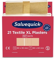 Pleisters Salvequick Textiel Extra Groot 21 stuks