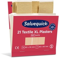 Pleisters Salvequick Textiel Extra Groot 21 stuks-2