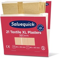 Pleisters Salvequick Textiel Extra Groot 21 stuks-3