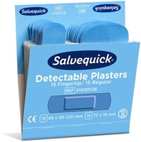 Pleisters Salvequick blauw detectabel mix 30 stuks-2