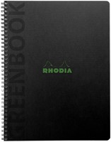 Notitieboek Rhodia Greenbook recycled A5+ lijn 160 pagina's 90gr sc