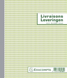 Kasboek Exacompta Manifold leveringen dupli 50vel NL FR