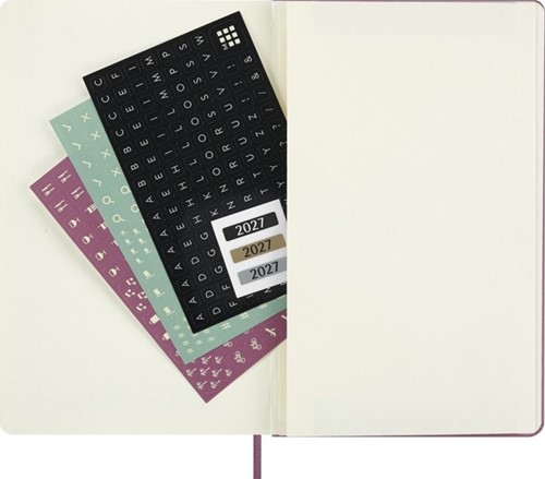 Agenda 2027 Moleskine 12M Planner Daily 1dag/1pagina large hc majestic pink-3