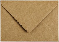 Envelop Papicolor C6 114x162mm kraft bruin pak à 6 stuks-3