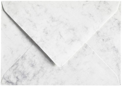Envelop Papicolor C6 114x162mm marble grijs-2