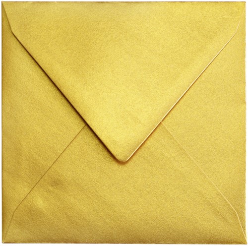 Envelop Papicolor 140x140mm metallic goud-2