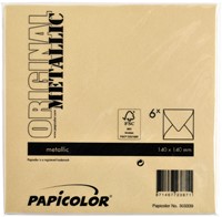 Envelop Papicolor 140x140mm metallic goud-3