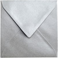 Envelop Papicolor 140x140mm metallic zilver-3
